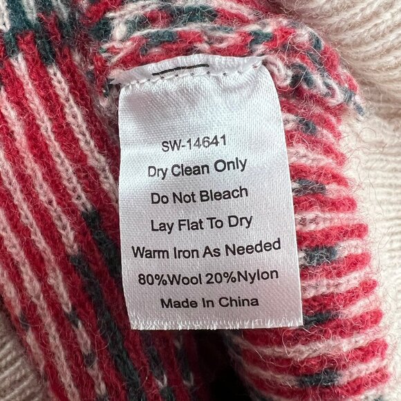 Kiel James Patrick The Christmas Patchwork Sweater Fair Isle Winter Holiday KJP - Picture 8 of 12